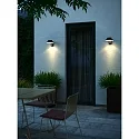 Nordlux solar wall luminaire JUSTINA with sensor IP44, black 