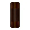 Nordlux outdoor wall luminaire ALUDRA DOUBLE E27 IP54, seaside metallic brown dimmable