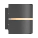 wall luminaire SIBELIS UP/DOWN E27 IP44, anthracite dimmable