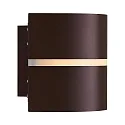Nordlux wall luminaire SIBELIS UP/DOWN E27 IP44, brown, metallic dimmable