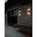 Nordlux wall luminaire SIBELIS UP/DOWN E27 IP44, brown, metallic dimmable