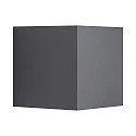 wall luminaire MILDA KUBI UP/DOWN IP44, anthracite 