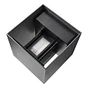 wall luminaire MILDA KUBI UP/DOWN IP44, anthracite 