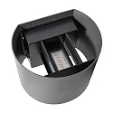 wall luminaire MILDA UP/DOWN IP44, anthracite 