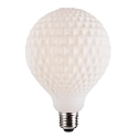 filament lamp globe DECO G125 CHECKED switchable G125 matt E27 3,9W 500lm 3000K 360° CRI 80 , opal white 