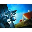 Nordlux Außenwandleuchte BLOKHUS UP, IP54, E27 max. 60W, mit Ring-Lamellen, Stahl verzinkt / Glas klar