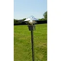 Nordlux Outdoor Standleuchte BLOKHUS, IP54, E27 max. 60W, mit Ring-Lamellen, Stahl verzinkt / Glas klar