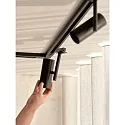 1-phase spot JEROME LINK GU10 IP20, black dimmable