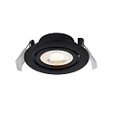 LED Einbaustrahler MONOLO, 3er Set, 36°, 4,8W, 3000K, 70/230/450lm, IP20, IK03, dimmbar, schwarz
