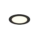 Nordlux LED Einbaustrahler OLEA, 3er Set, 110°, 4,4W, 2700K, 345lm, IP65/IP20, IK03, schwarz