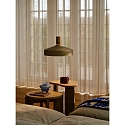pendant luminaire ELVAS E27 IP20, dusty green dimmable
