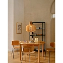 Nordlux pendant luminaire HAZO 43 E27 IP20, brown dimmable