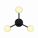 Nordlux Deckenleuchte CONTINA, 3-flammig, 3x G9, schwarz