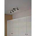Nordlux ceiling luminaire BOSTON 4 flames GU10 IP20, black dimmable