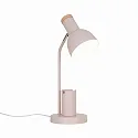 table lamp DEVONE  adjustable, with lamp socket E27 IP20, wood, dusty pink 