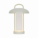 Nordlux battery table lamp MIRANO PORTABLE IP20, beige, gold dimmable