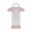 Nordlux LED Akku-Tischlampe MIRANO PORTABLE, 3W, 3,7V, 3000K, 150lm, IP20, Moodmaker, staubrosa