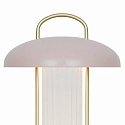Nordlux LED Akku-Tischlampe MIRANO PORTABLE, 3W, 3,7V, 3000K, 150lm, IP20, Moodmaker, staubrosa