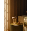 Nordlux LED Akku-Tischlampe MIRANO PORTABLE, 3W, 3,7V, 3000K, 150lm, IP20, Moodmaker, staubrosa