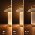 Nordlux LED Akku-Tischlampe MIRANO PORTABLE, 3W, 3,7V, 3000K, 150lm, IP20, Moodmaker, staubrosa