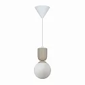 pendant luminaire SADIE E14 IP20, beige dimmable