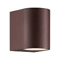outdoor wall luminaire DION SINGLE GU10 IP44, rust dimmable