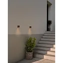 outdoor wall luminaire DION SINGLE GU10 IP44, rust dimmable