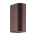 Outdoor Wandleuchte DION DOUBLE, GU10, IP44, IK02, dimmbar, rost