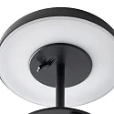 LED Solar Akku Tischleuchte ELMER SOLAR, 2W, 3000K, 25/50/100lm, IP44, IK02, dimmbar, schwarz