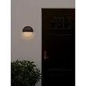 Nordlux outdoor wall luminaire SCORPIUS MAXI round E27 IP44, black dimmable