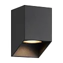 Nordlux Outdoor Wandleuchte NICO, eckig, GU10, IP54, IK03, dimmbar, schwarz