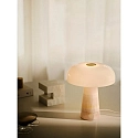 design for the people by Nordlux table lamp GLOSSY MIN E14 IP20, opal white, red 