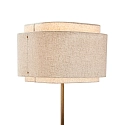 design for the people by Nordlux floor lamp TAKAI E27 IP20, beige, brass 