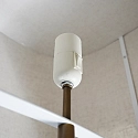 design for the people by Nordlux floor lamp TAKAI E27 IP20, beige, brass 