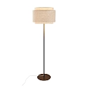 design for the people by Nordlux floor lamp TAKAI E27 IP20, beige, brass 