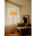 design for the people by Nordlux floor lamp TAKAI E27 IP20, beige, brass 