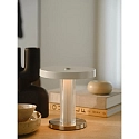 design for the people by Nordlux LED Akku-Tischlampe TREZZI PORTABLE, 5W, 3,7V, 3000K, 390lm, IP20, Moodmaker, weiß