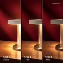 design for the people by Nordlux LED Akku-Tischlampe TREZZI PORTABLE, 5W, 3,7V, 3000K, 390lm, IP20, Moodmaker, weiß