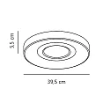 Nordlux ceiling luminaire HALYNA IP20, white dimmable