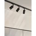 1-phase spot EXPLORE LINK GU10 IP20, black dimmable