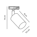 1-phase spot EXPLORE LINK GU10 IP20, black dimmable