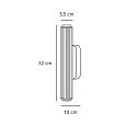 Nordlux LED Wandleuchte VIRELLE 32, 150°, 8W, 3000/4000K, 800lm, IP44, dimmbar, schwarz