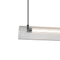 Nordlux LED Pendelleuchte ALIANI, 20W, 3000K, 1600lm, IP20, dimmbar, schwarz/klar