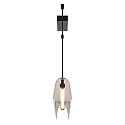 Nordlux LED Pendelleuchte ALIANI, 20W, 3000K, 1600lm, IP20, dimmbar, schwarz/klar