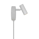Nordlux LED Wandstrahler OMARI, 41°, 3,2W, 2700K, 320lm, IP20, rund, schwenk-/drehbar, weiß