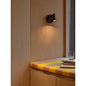 wall luminaire OMARI round, swivelling, rotatable IP20, black 
