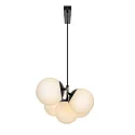 pendant luminaire LILLY 5 flames E14 IP20, black dimmable