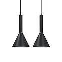 Pendelleuchte KELVIS, 2er Set, GU10, IP20, schwarz
