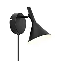 Wandleuchte KELVIS, GU10, IP20, schwarz