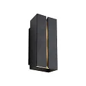Outdoor Wandleuchte CLARINI, E27, IP54, seaside schwarz